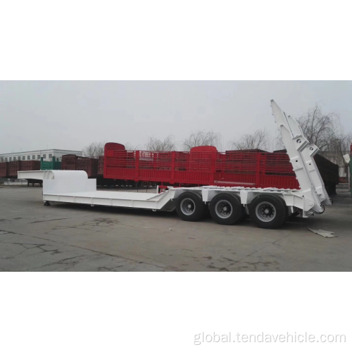 Lowbed trailers for the transport of higher loads Hydraulic Ramps Low Bed Trailer Factory